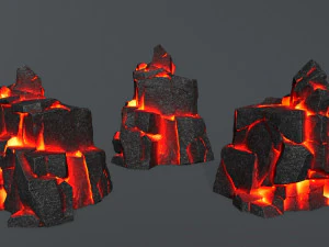 Lava rocks 3D Model