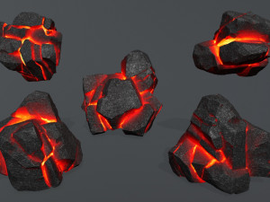 Lava rocks Modelo 3D