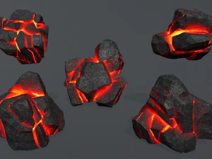 Lava rocks 3D Model