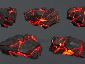 Lava rocks 3D Model