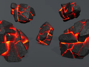 Lava rocks 3D Model