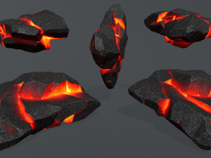 Lava rocks Modelo 3D