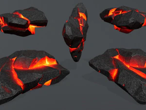 Lava rocks 3D Model