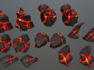 Lava rocks 3D Model