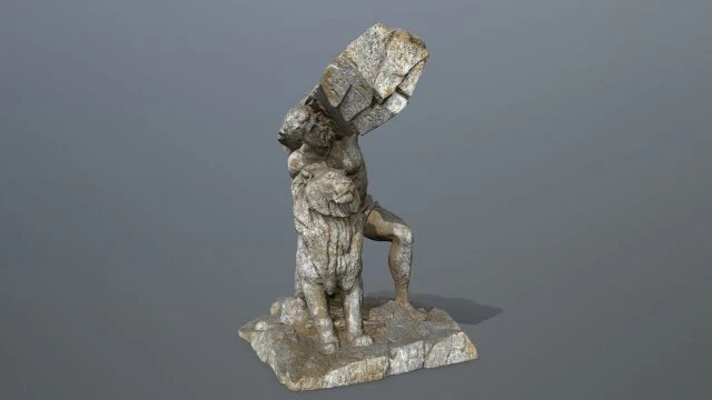 HerculesandLion 3D Model .c4d .max .obj .3ds .fbx .stl .blend 
