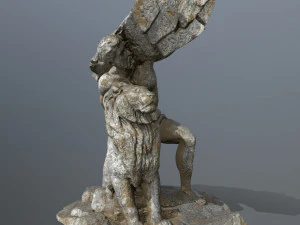HerculesandLion 3D Model