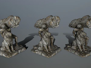 HerculesandLion 3D Model