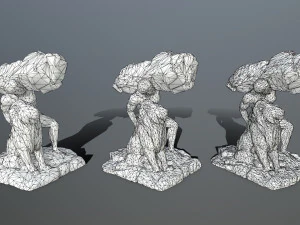 HerculesandLion 3D Model