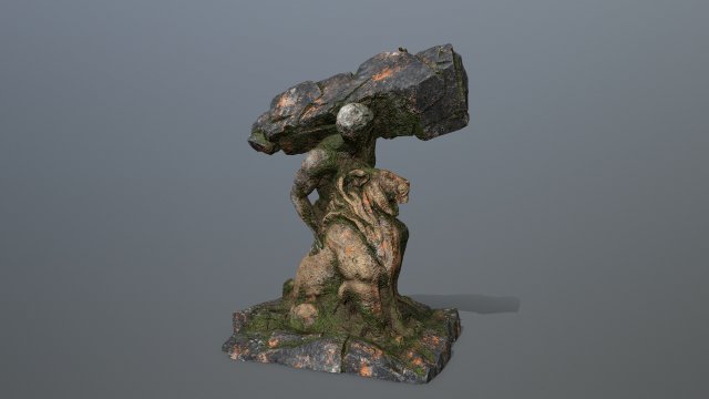 HerculesandLion 3D Model .c4d .max .obj .3ds .fbx .stl .blend 