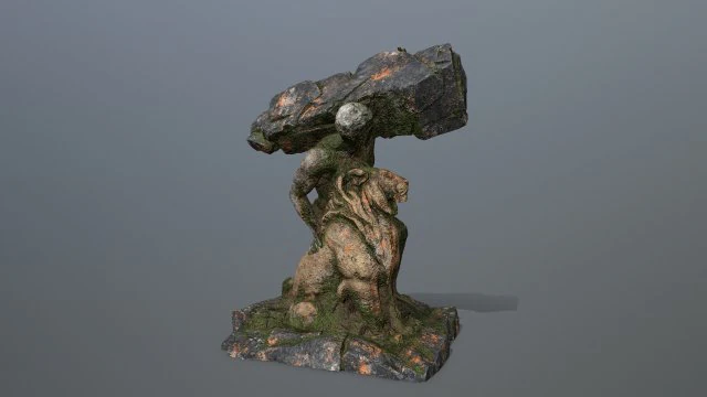 HerculesandLion 3D Model .c4d .max .obj .3ds .fbx .stl .blend 