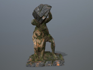 HerculesandLion 3D Model