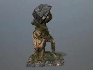 HerculesandLion 3D Model