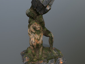 HerculesandLion 3D Model