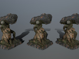 HerculesandLion 3D Model