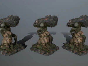 HerculesandLion 3D Model