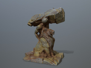 HerculesandLion 3Dモデル