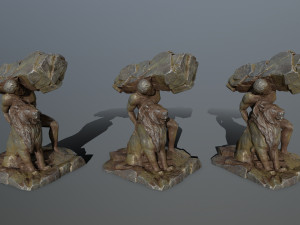 HerculesandLion 3Dモデル