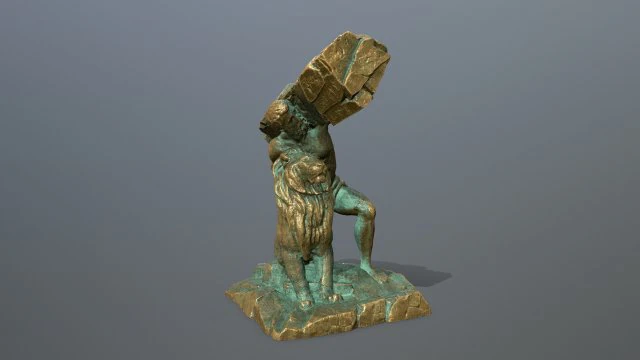 HerculesandLion 3D Model .c4d .max .obj .3ds .fbx .stl .blend 