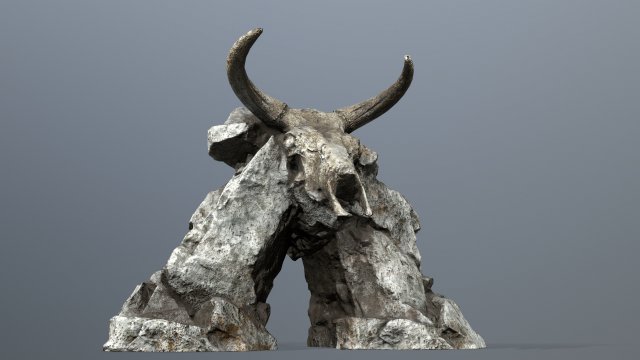 SkullGate Model 3D .c4d .max .obj .3ds .fbx .stl .blend 