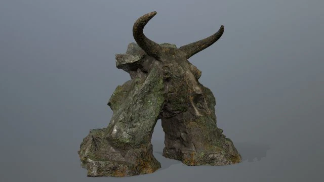 Skull Gate 3D Model .c4d .max .obj .3ds .fbx .stl .blend 
