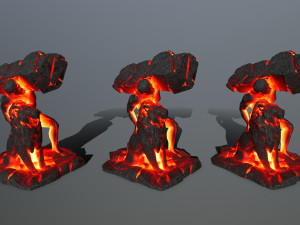 HerculesandLion Model 3D