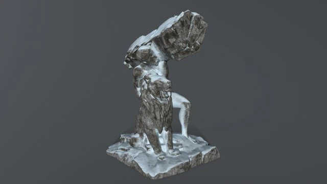 HerculesandLion 3D Model .c4d .max .obj .3ds .fbx .stl .blend 
