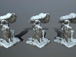HerculesandLion 3D Model