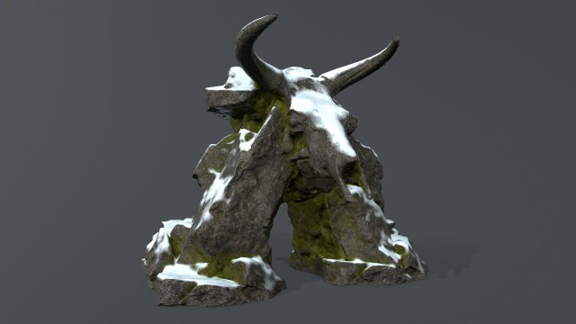 SkullGate 3D Model .c4d .max .obj .3ds .fbx .stl .blend 