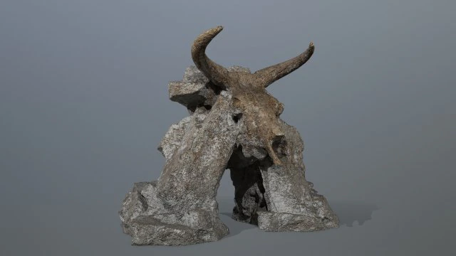 Skull gate 3D Model .c4d .max .obj .3ds .fbx .stl .blend 