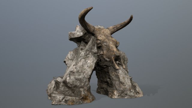 Skull gate 3D Model .c4d .max .obj .3ds .fbx .stl .blend 