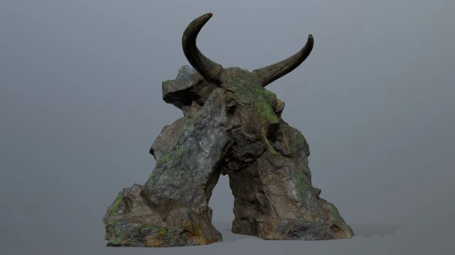 Skull gate 3D Model .c4d .max .obj .3ds .fbx .stl .blend 