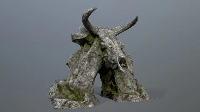 SkullGate 3D Model .c4d .max .obj .3ds .fbx .stl .blend 