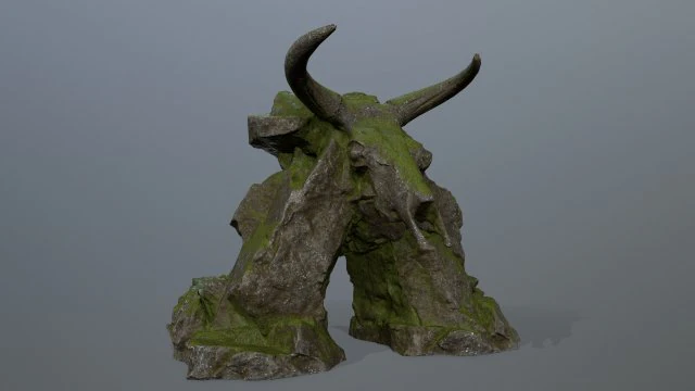 Skull gate 3D Model .c4d .max .obj .3ds .fbx .stl .blend 