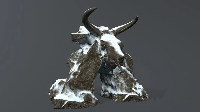 Brama Czaszki Model 3D .c4d .max .obj .3ds .fbx .stl .blend 