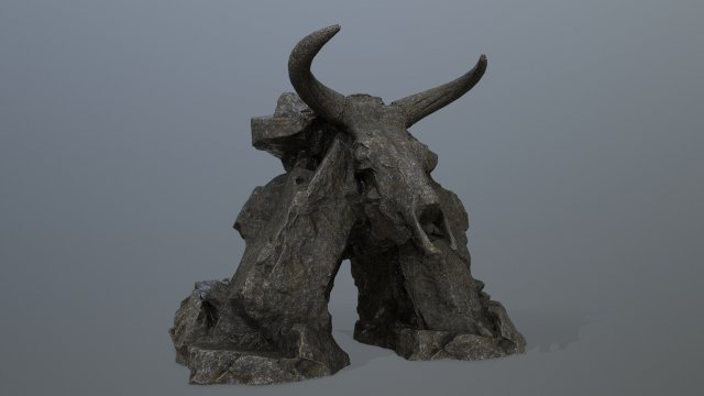 Skull gate 3D 模型 .c4d .max .obj .3ds .fbx .stl .blend