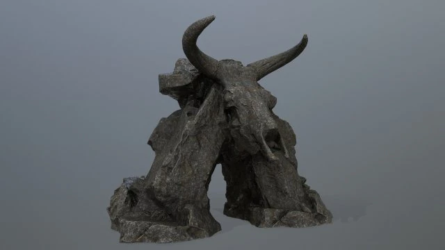 Skull gate 3D Model .c4d .max .obj .3ds .fbx .stl .blend 
