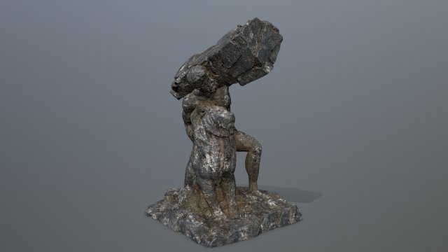 HerculesandLion Model 3D .c4d .max .obj .3ds .fbx .stl .blend 