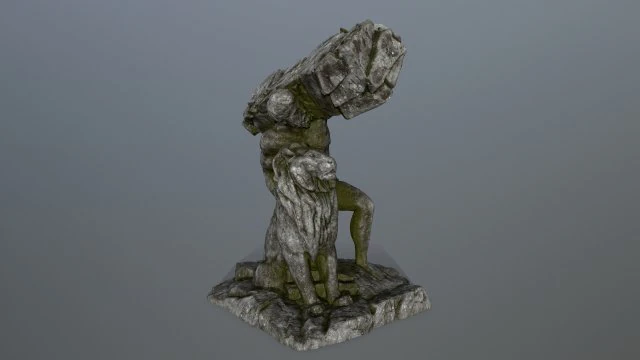 HerculesandLion 3D Model .c4d .max .obj .3ds .fbx .stl .blend 