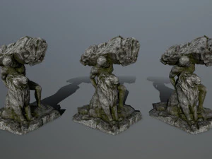HerculesandLion 3D Model