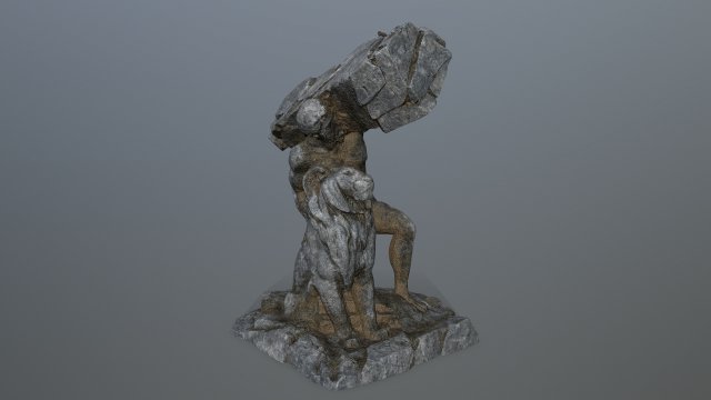 HerculesandLion 3D 模型 .c4d .max .obj .3ds .fbx .stl .blend 