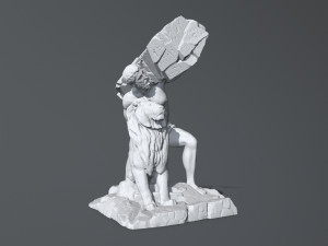 HerculesandLion 3D Print Model