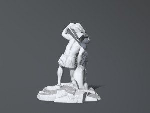 HerculesandLion 3D प्रिंट मॉडल
