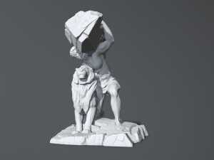 HerculesandLion 3D प्रिंट मॉडल