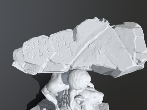 HerculesandLion 3D प्रिंट मॉडल