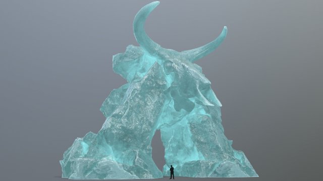 Ice skull gate Modelo 3D .c4d .max .obj .3ds .fbx .stl .blend 