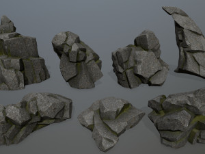 Cliff rocks 3D Model