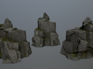 Cliff rocks 3D Model