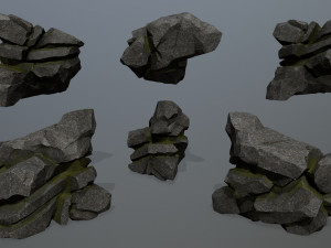 Cliff rocks 3D Model