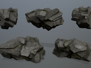 Cliff rocks 3D Model