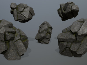 Cliff rocks 3D Model